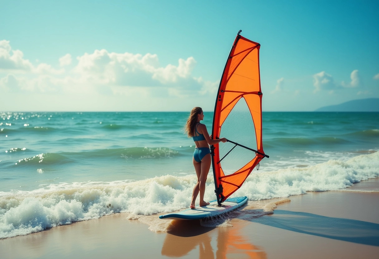 windsurf  plage